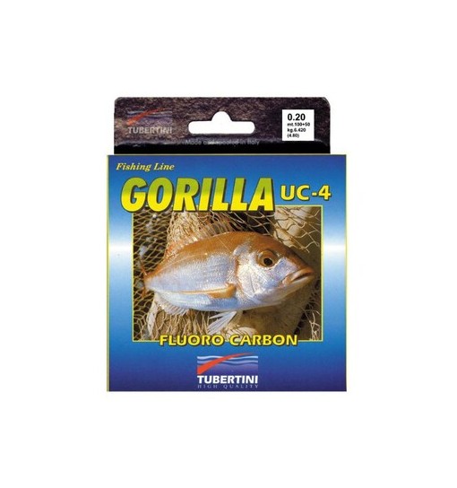 Filo gorilla UC4 Fluoro carbon 0,25 100 mt Tubertini