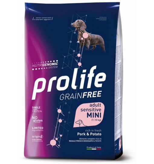 Prolife Grain free Sensitive Mini maiale e patate 7 kg