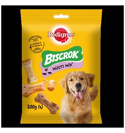 Biscotti pedigree Biscrok multi mix 200 gr