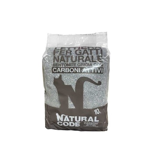 Lettiera Bentonite Agglomerante con carboni attivi 10 L Natural Code