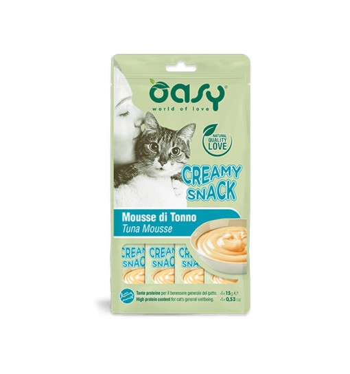 Oasy snack creamy mousse di tonno 4x15 gr
