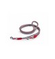 Guinzaglio addestramento intrcciato bicolore reflex 15x 1950 mm rosso/nero