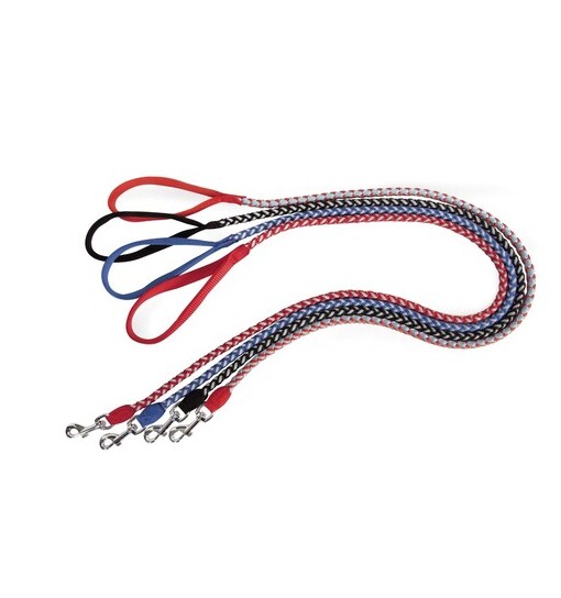Guinzaglio conduzione intrecciato reflex 10x1200 mm camon bianco Azzurro