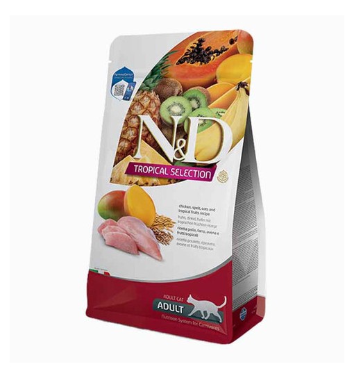 N&D Farmina tropical selection gatto Pollo farro avena e frutti tropicali 5 Kg