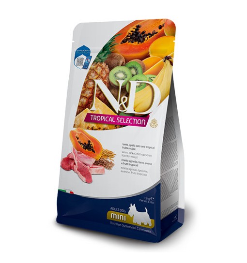 N&D Tropical cane Agnello Adult mini 5 kg