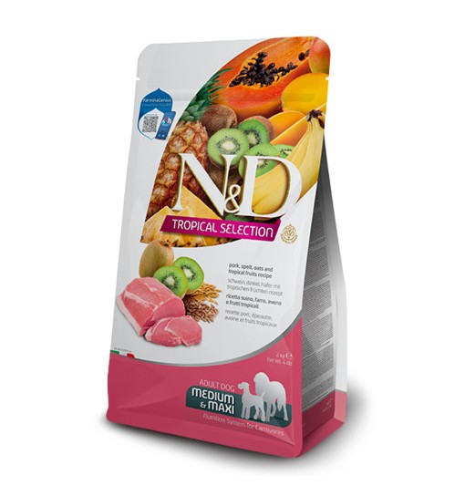 N&D Tropical cane Salmone Adult Medium/maxi 10 kg