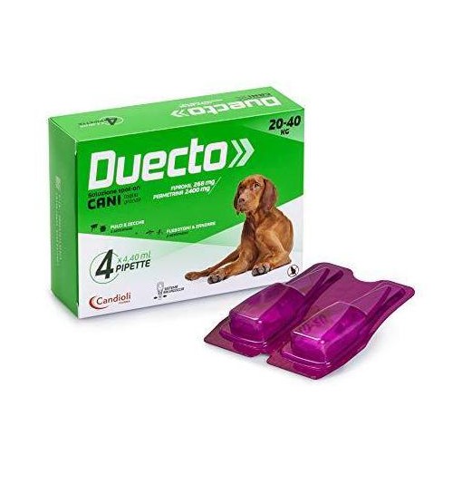 Antiparassitario Duecto cane 20/40kg 4 fiale Candioli