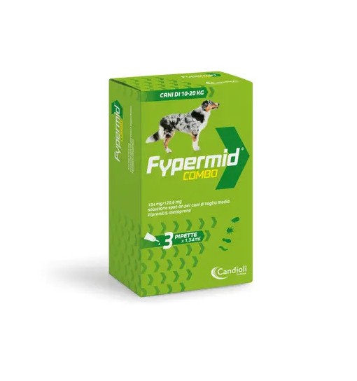 Fypermid combo Cane 10/20 kg antiparassitario 3 pipette
