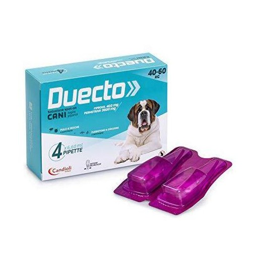 Antiparassitario Duecto cane 40/60kg 4 fiale Candioli