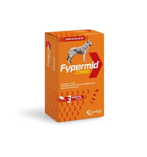 Fypermid combo Cane 20/40 kg antiparassitario 3 pipette