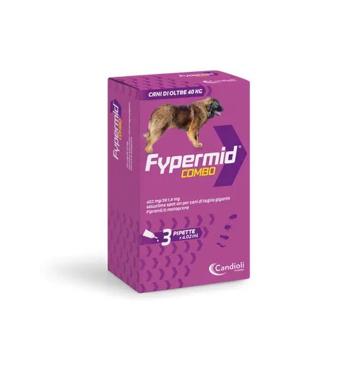Fypermid combo Cane 40/60 kg antiparassitario 3 pipette