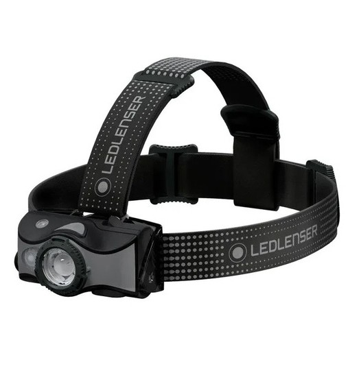 Lampada Frontale ledlenser MH 7 Gray/Black Window Box Cavo USB/magnete 2PLi-Ion14500