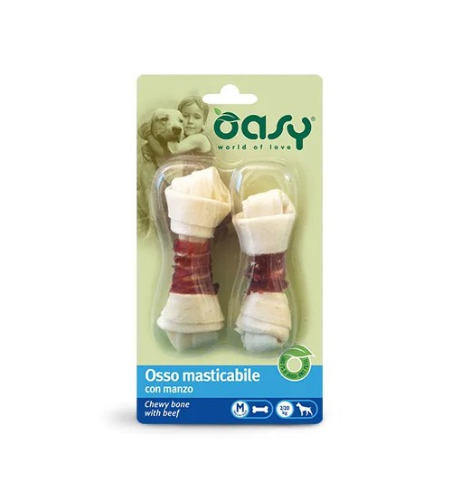 Osso masticabile con Manzo Oasy Misura M 2 Pz 54 gr