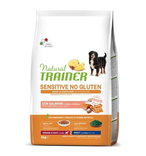 Trainer Natural Adult sensitive salmone medium maxi 3 kg