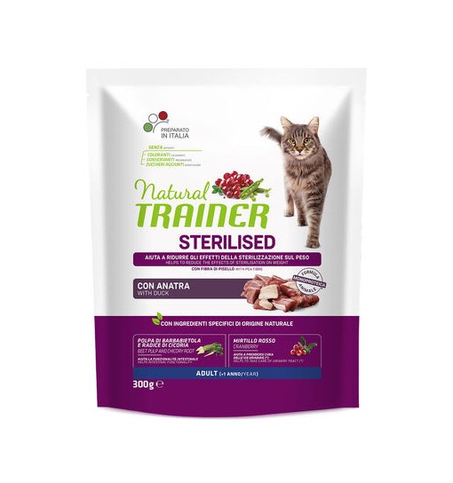 Trainer gatto sterilizzato anatra 300 gr