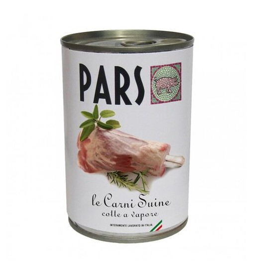 Pars scatoletta carne suina cotta al vapore 400 gr