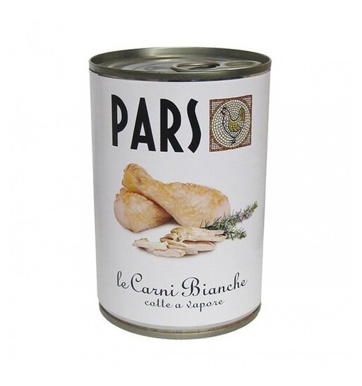 Pars scatoletta carni Bianche cotta al vapore 405 gr