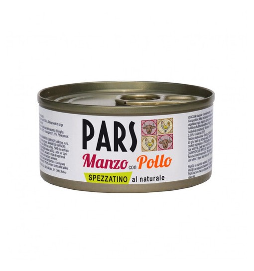Pars scatoletta Spezzatino al Naturale Manzo con Pollo 70 gr