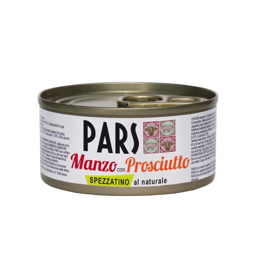 Pars scatoletta Spezzatino al Naturale Manzo con Prosciutto 70 gr
