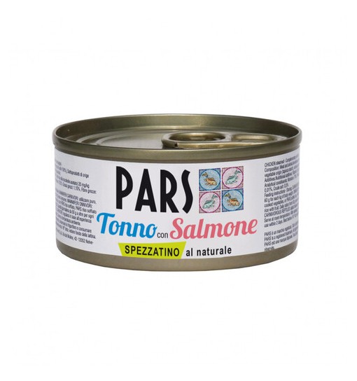 Pars scatoletta Spezzatino al Naturale Tonno con Salmone 70 gr