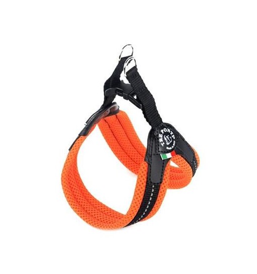 Pettorina rete con Tre Ponti Arancio Fluo Mis 3,5