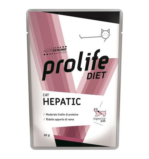 Prolife vet Hepatic 85 gr Bustine gatto