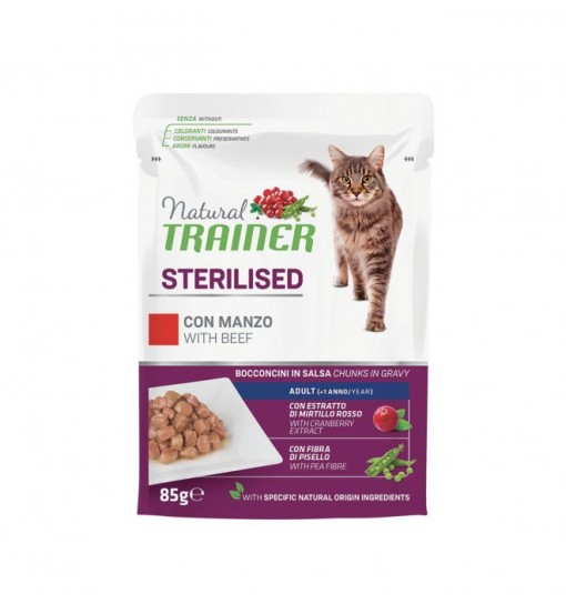 Trainer natural umido con Pollo Bocconcini in salsa 85 gr