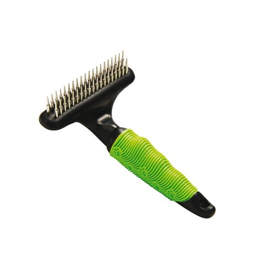Pettine per cani rastrello doppio denti 10x15 trixie