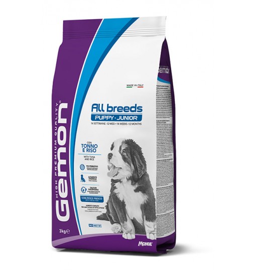 Gemon Monge Puppy All breeds Tonno e riso 15 kg