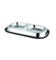 Ciotola acciaio puppy cane e gatto doppia antiscivolo ml 250 Also