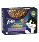 FELIX Sensation Jellies in gelatina 12 X 85 gr Manzo trota e salmone