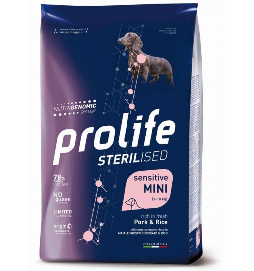 Prolife Sterilized sensitive Maiale e riso 7 kg
