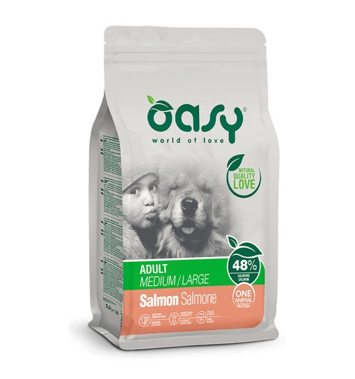 Oasy adult al salmone medium maxi 2,5 kg