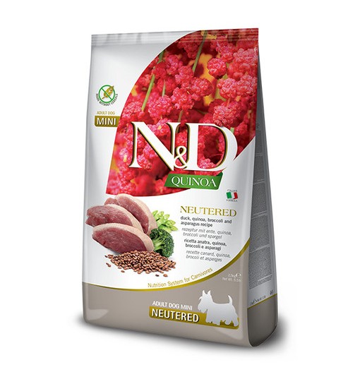 N&D Quinoa sterilizzato cane Anatra mini 2,5 kg
