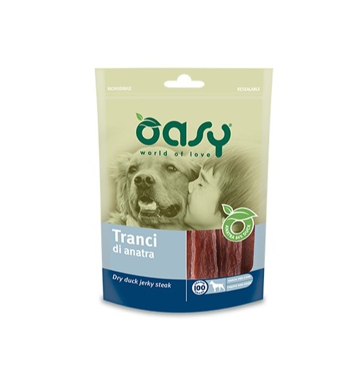 Snack per cani Tranci di anatra oasy 100 gr