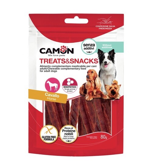 Snack per Cani al Cavallo Treats & snacks 80 gr Camon