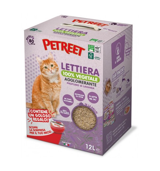 PETREET LETTIERA VEGETALE LAVANDA 12 L