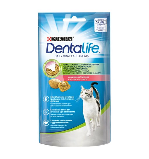 Dentalife oral care gusto salmone gatto purina 40 gr