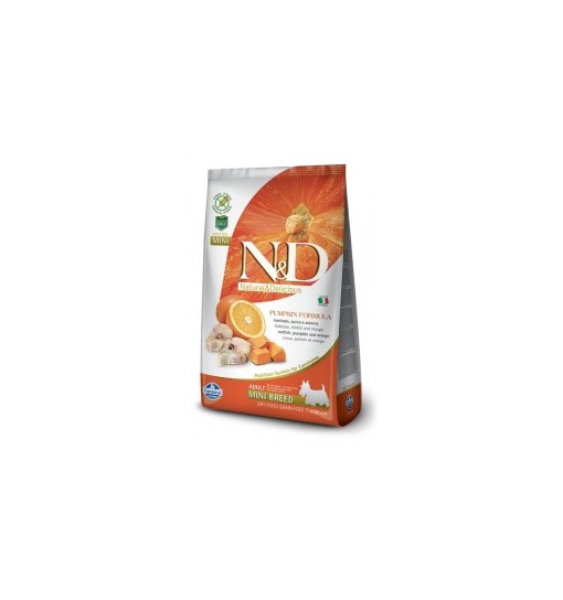 ADULT MINI PUMPKIN MERLUZZO, ZUCCA E ARANCIA, 800 gr