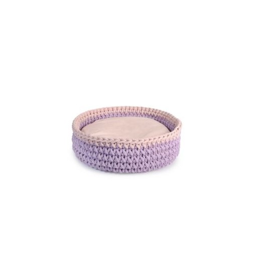 Cuccia rotonda intrecciata per Gatti e Cani piccoli CAMON 40cm h15