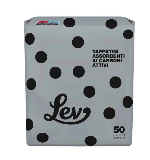 Tappetini assorbenti ai carboni attivi 60x90 50pz Lev Traverse