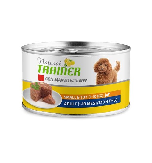 Natural trainer umido con Manzo small e toy Adult 150 gr