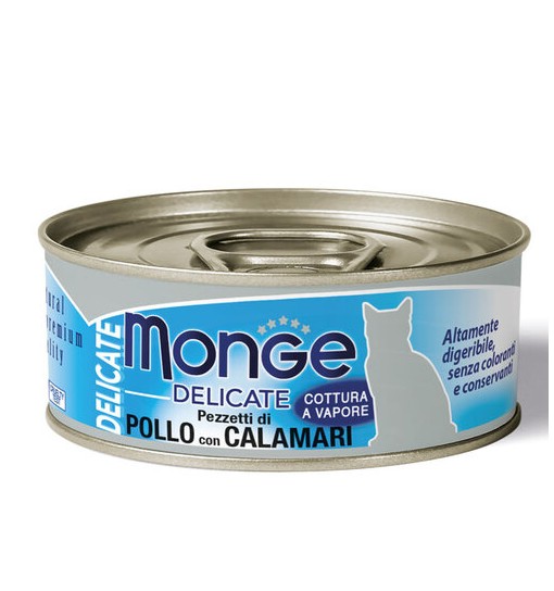 Monge delicate gatto Petto con calamari 80 gr