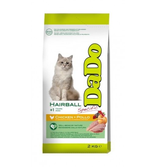 Dado gatto Adult pollo Hairball 400gr secco