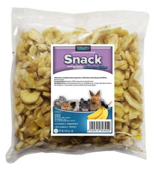 Snack per roditori con Banana 200 gr Animalin