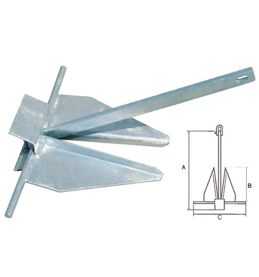 Ancora sabbia zincata kg 6 circa