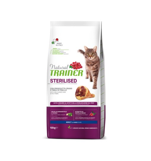 Natural Trainer Gatto Adult sterilizzato al crudo kg 3