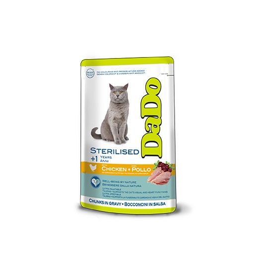 Dado gatto sterilised pollo 85 gr Umido