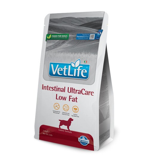 Vet life dog gastrointestinalra ultra care low fat 2 kg