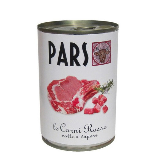 Pars scatoletta carni rosse a pezzetti cotti al vapore 400 gr